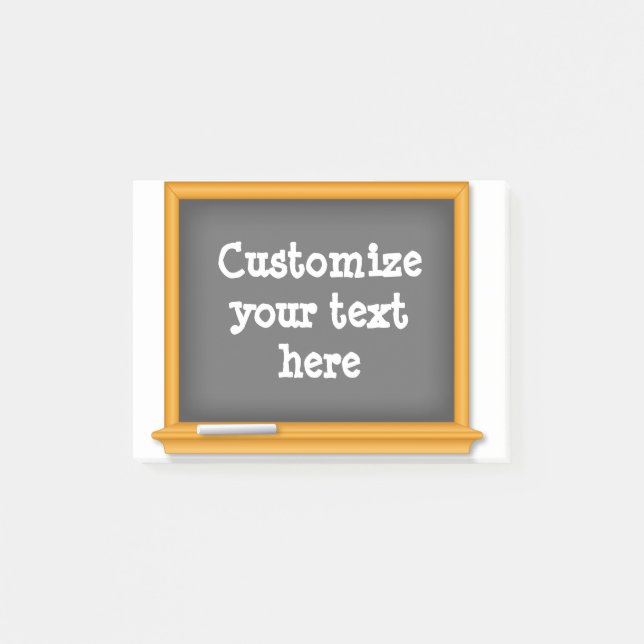 Mini Classroom Chalkboard Post-it Block (Framsida)
