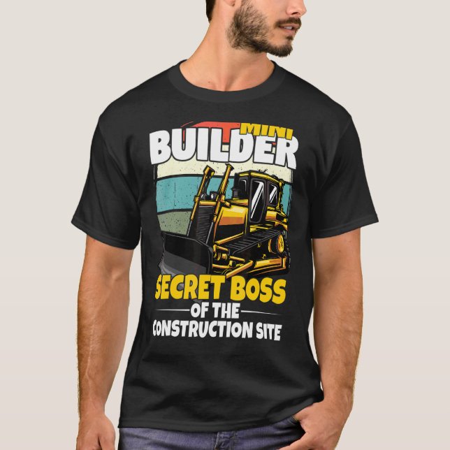 Mini Construction Ladder för barn med gravsten T Shirt (Framsida)