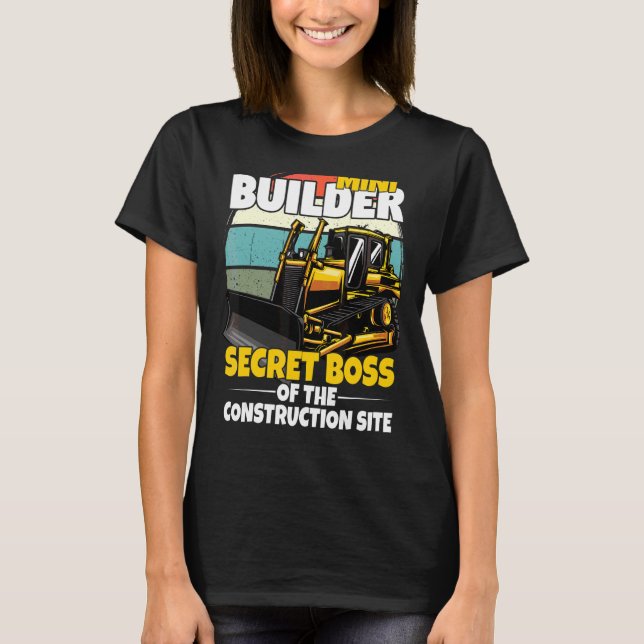 Mini Construction Ladder för barn med gravsten T Shirt (Framsida)