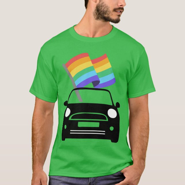 MINI Cooper Pride Version 1 rolig T Shirt (Framsida)