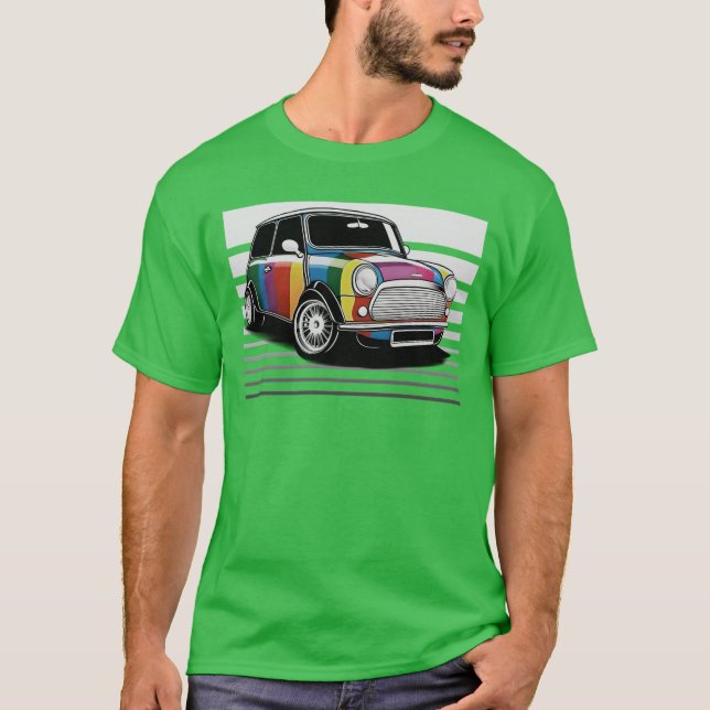 MINI Cooper Pride Version 2 rolig T Shirt (Framsida)