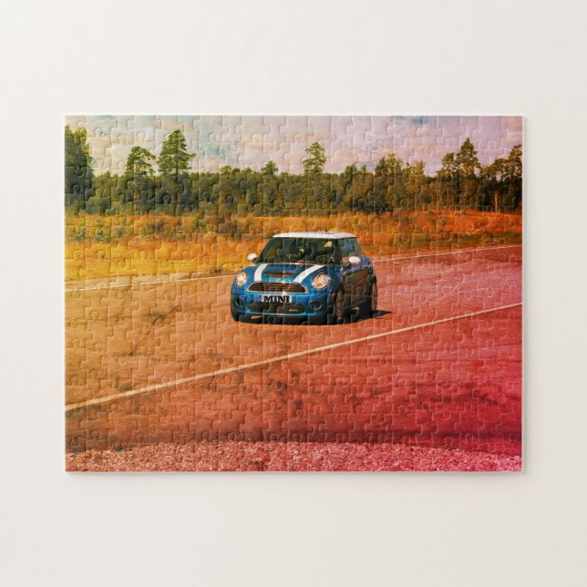 Mini Cooper Puzzle  Pussel (Horisontell)