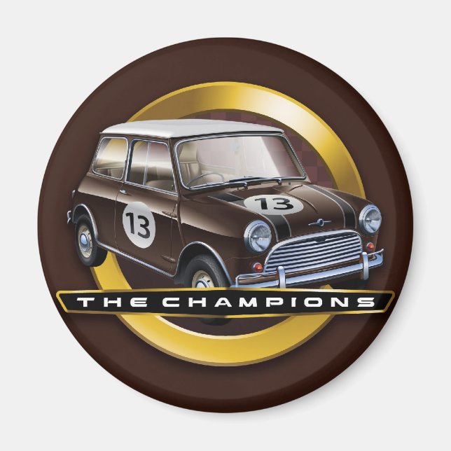 Mini Cooper S Brown Magnet (Framsidan)