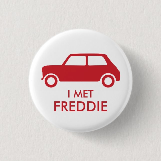 Mini Cooper Trading Pin - Red on White Knapp (Framsida)