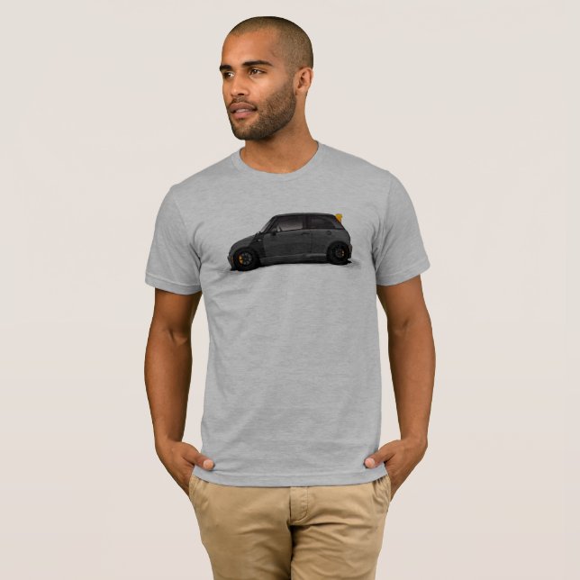 Mini Cooper W/ Vinge T-shirt (Hel framsida)