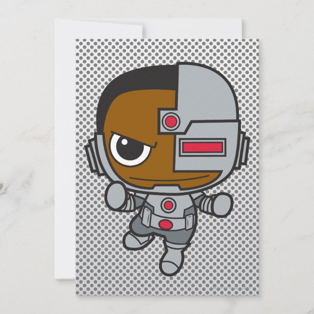 Mini Cyborg Inbjudningar (Framsida)