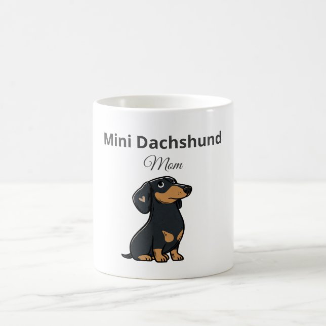Mini Dachshund Mamma Mugg Snällt Wiener Present (Center)