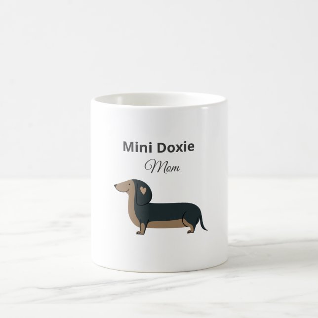 Mini Dachshund Pappa Mugg Gåva för Hundpappa (Center)