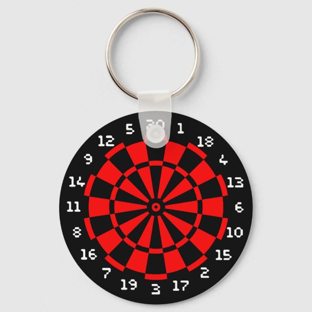 Mini Dartboard Nyckelring (Framsida)