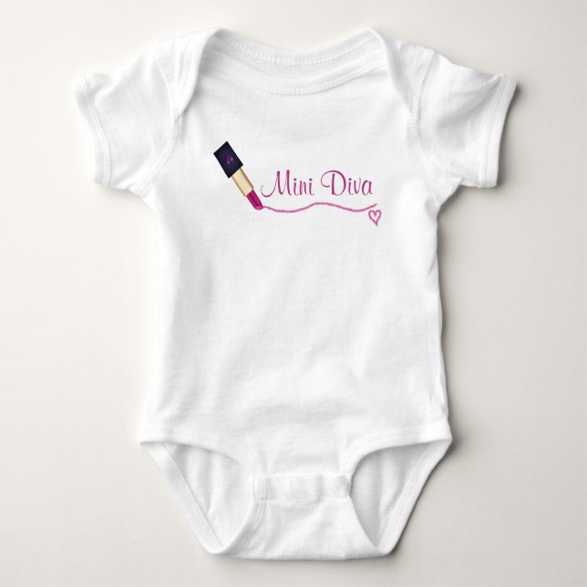 Mini Diva Bodykostym T Shirt (Framsida)