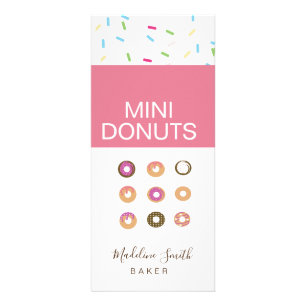 Mini Donuts Bageri Hembakade Gods Reklamkort