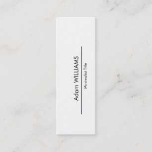 Mini- enkel Minimalist visitkort