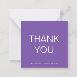 Mini enkel Tack-anteckningskort för Lila Anteckningskort