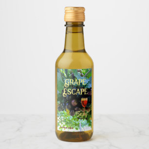 Mini Enticing Natural Vin Graps Vinetikett