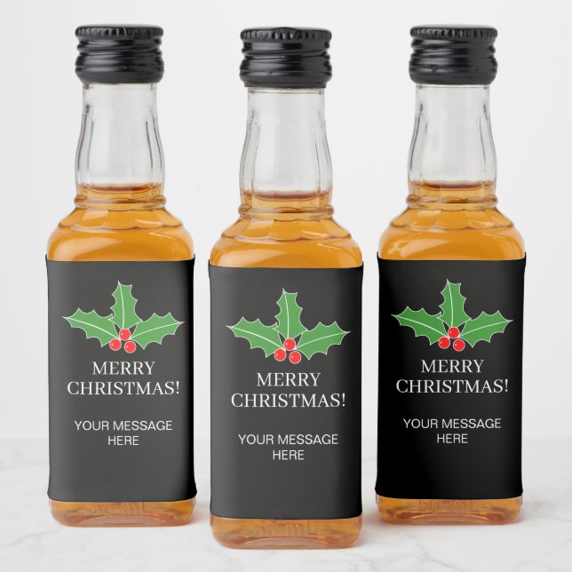 Mini Etiketter för Julfest (Flaskor)