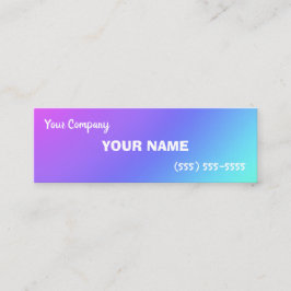 Mini-färgade övertoningsAffärskort Mini Visitkort