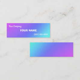 Mini-färgade övertoningsAffärskort Mini Visitkort