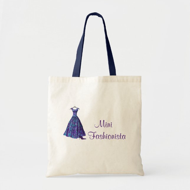 Mini Fashionista Tote Bag Tygkasse (Framsidan)