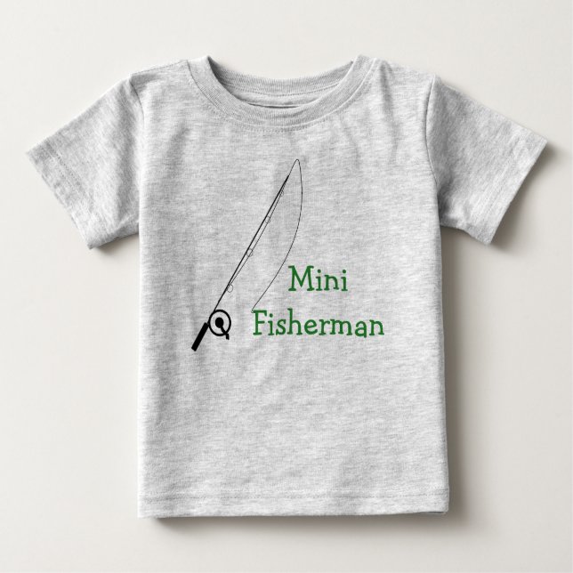 Mini Fisherman Bodydräkt T Shirt (Framsida)