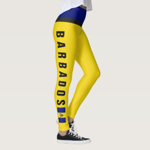 Mini- flagga för Barbados damasker Leggings