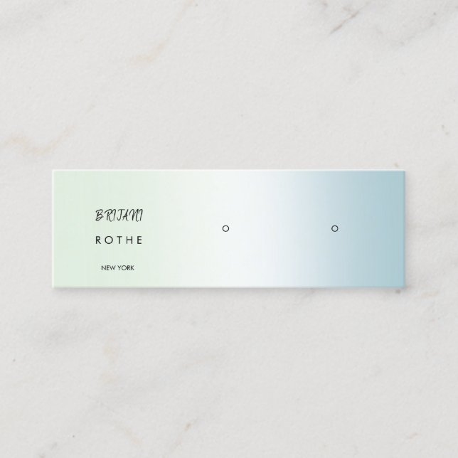 Mini för uppläsning av stud i skriptövertoning visitkort (Framsida)