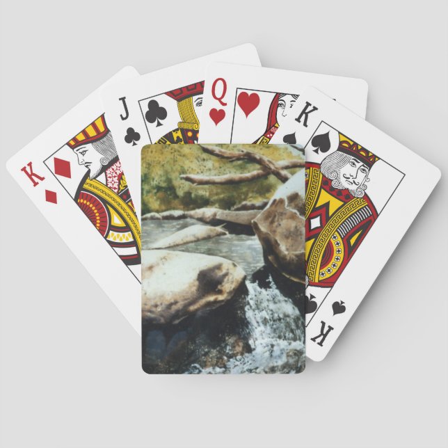 Mini från regnbåge i bergstrummet och slunga bassä casinokort (Baksidan)
