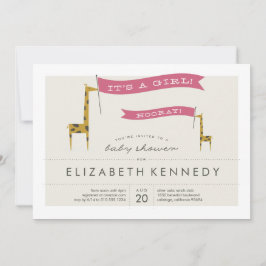 Mini Giraffes Inbjudningar