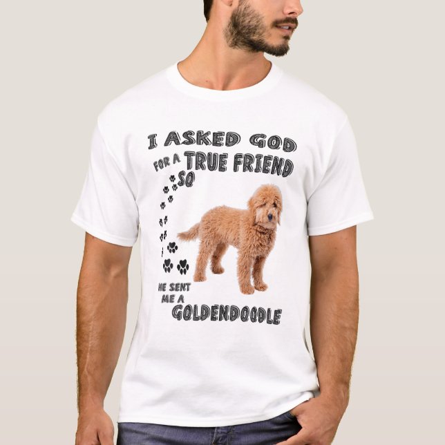 Mini Goldendoodle Quote Mamma, Doodle Pappa Art Cu T Shirt (Framsida)