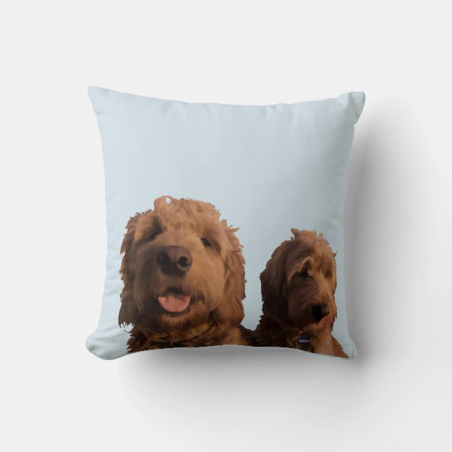 Mini Goldendoodles Kudde (Framsida)