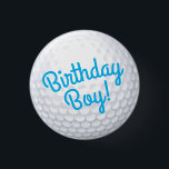 Mini Golf Bollar Birthday Boy Party Kids Blue Knapp<br><div class="desc">Fira ditt lilla golfälskande barns födelsedag med den här söta golfdesignen bollar i blått! Enkel och perfekt för sport och golf älskare!</div>
