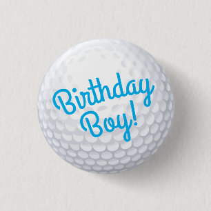 Mini Golf Bollar Birthday Boy Party Kids Blue Knapp