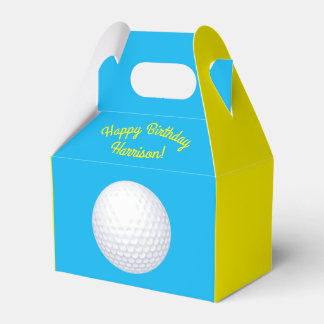 Mini Golf Bollar Födelsedagsfest Kids Blue Presentaskar