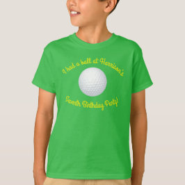 Mini Golf Bollar Födelsedagsfest Kids Sports T Shirt