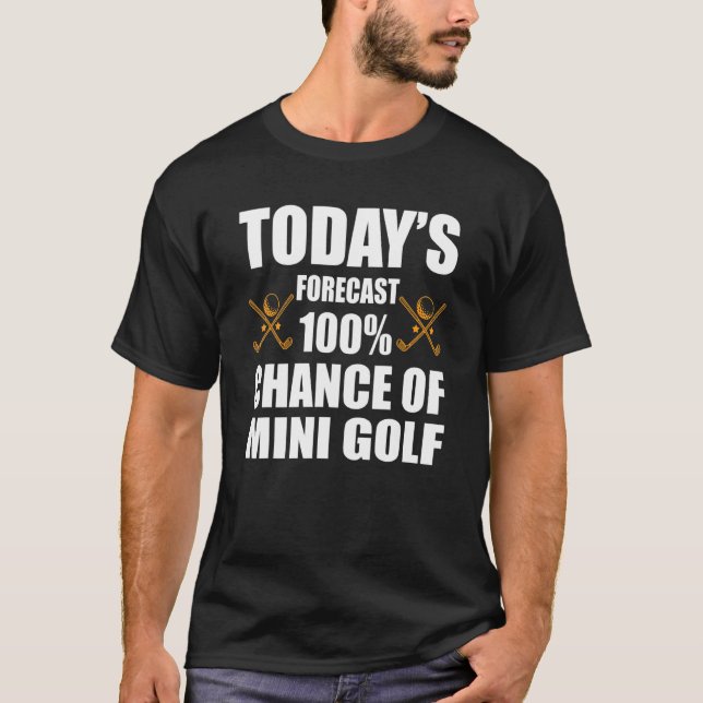 Mini Golf Costume Kärlek Minigolf Game T Shirt (Framsida)