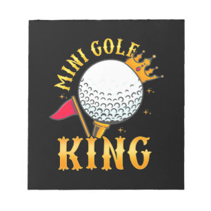 Mini Golf Kung Anteckningsblock
