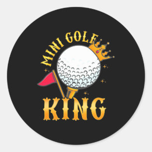 Mini Golf Kung Runt Klistermärke