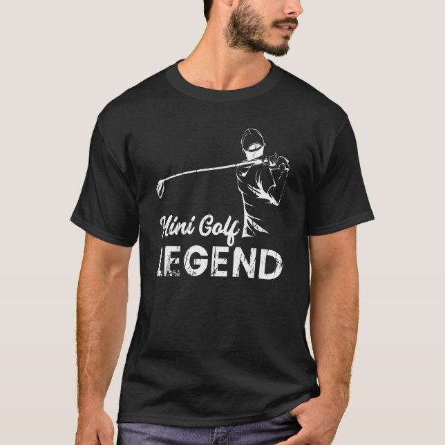 Mini Golf Legend Golfing Player Golfer Coach Graph T Shirt (Framsida)