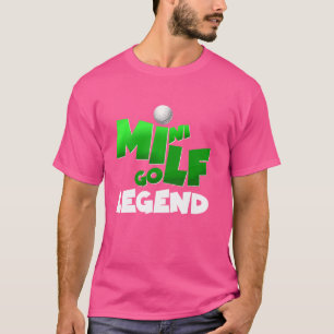 Mini Golf Legend Ultimat Design för Spelare T Shirt