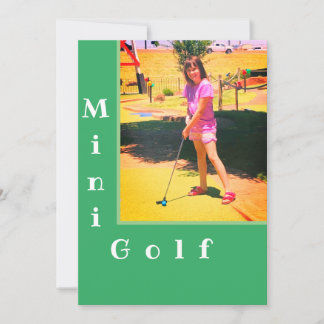 Mini Golf Putt-Putt Festinladning Inbjudningar