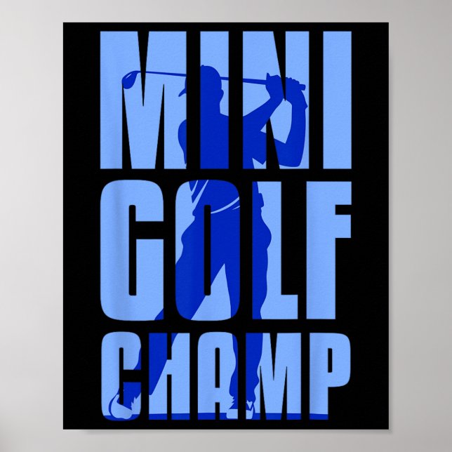 Mini Golfer Mini Golf Champ Poster (Framsidan)