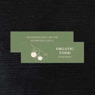 Mini Grönt Organic Food Den moderna jordbruksmar Visitkort