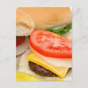 Mini Hamburgers Vykort