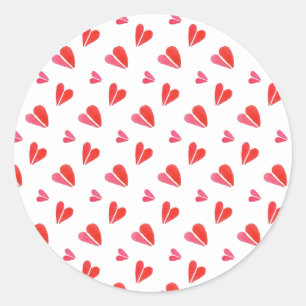 MINI HEARTS Larma Round Stickers Runt Klistermärke