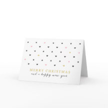 Mini Hearts & Star | Rosa Guld God jul