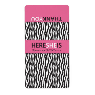 Mini- Hersheys för zebra tryck etikett Fraktsedel