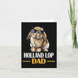 Mini Holland Lop Pappa Kanin Kanin Älskare Kort