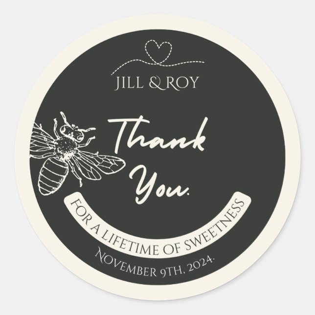 Mini Honungsburklock Klistermärken (Framsida)