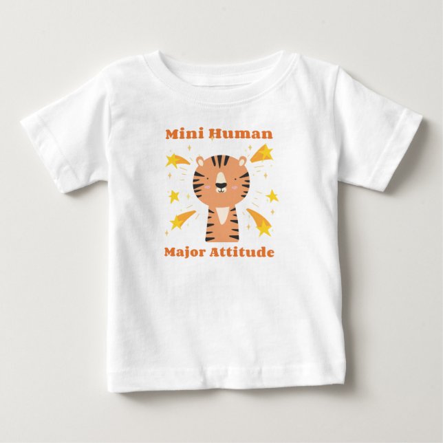 Mini Human, major Attitude T Shirt (Framsida)