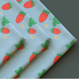 Mini Jordgubbsblomning Tyg
