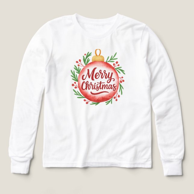 Mini julstickeruppsättning – Festliga höjdpunkter T Shirt (Design framsida)